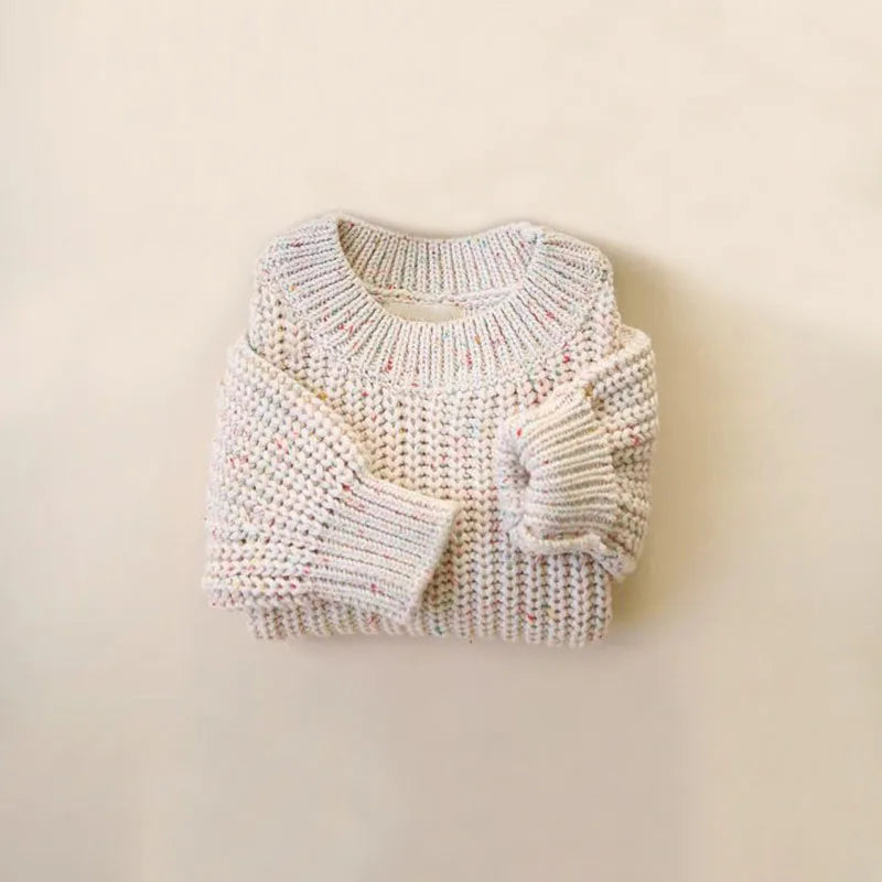 100% Cotton Loose-Fitting Knitted Sweater