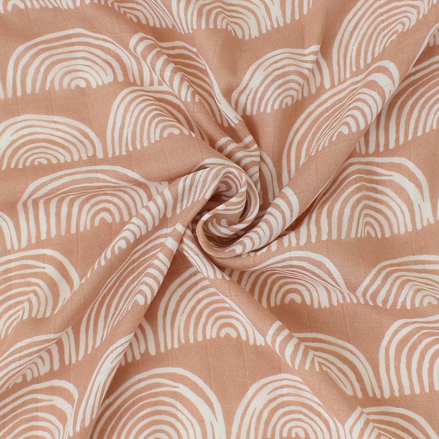 Neutral Pattern & Colour Muslin Blanket