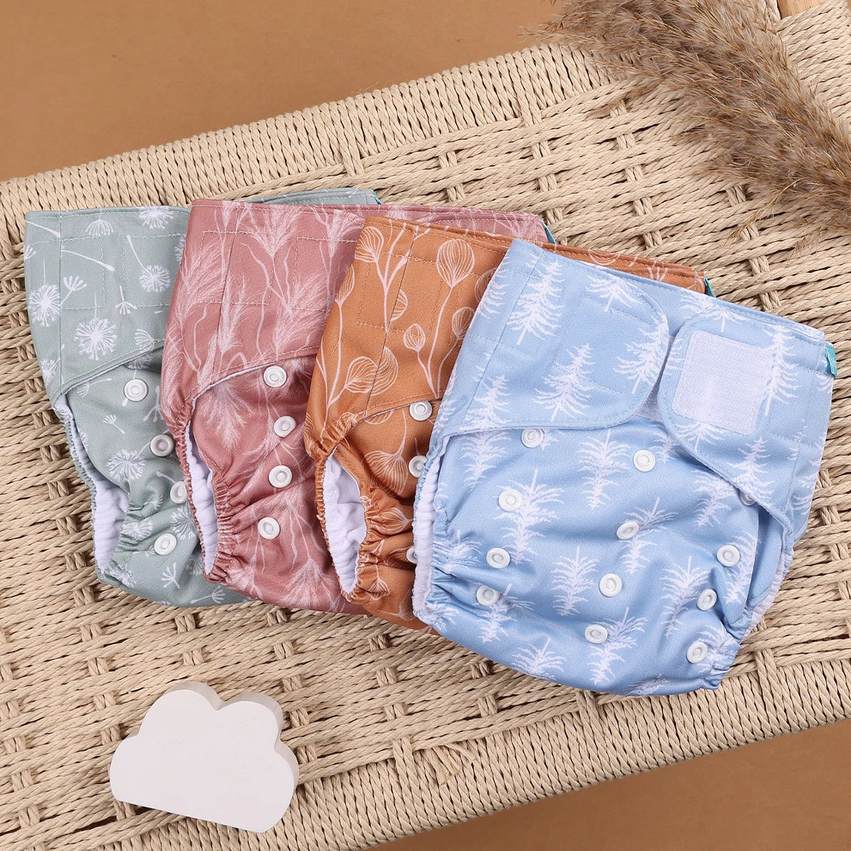 Set of 4 Reusable Nappies
