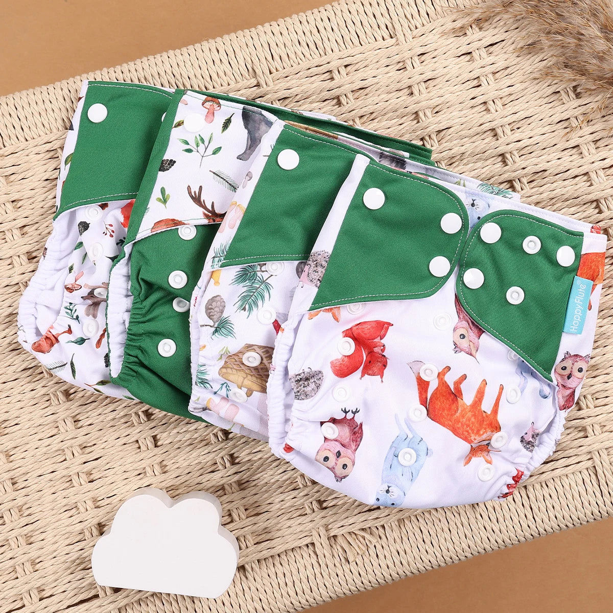 Set of 4 Reusable Nappies
