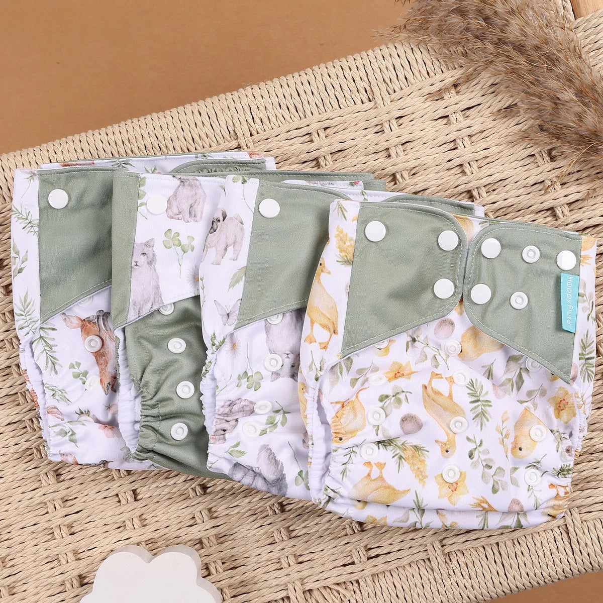 Set of 4 Reusable Nappies