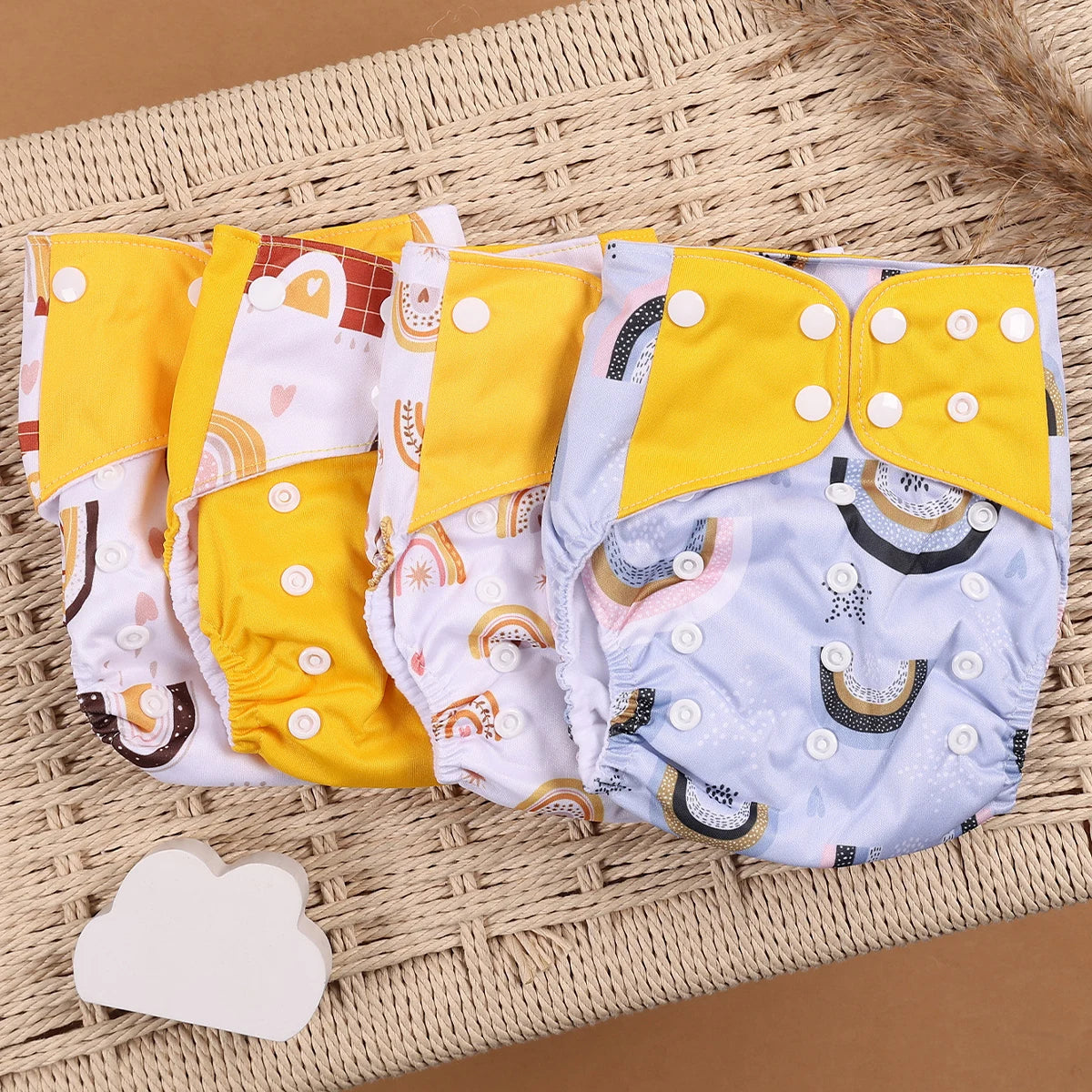 Set of 4 Reusable Nappies