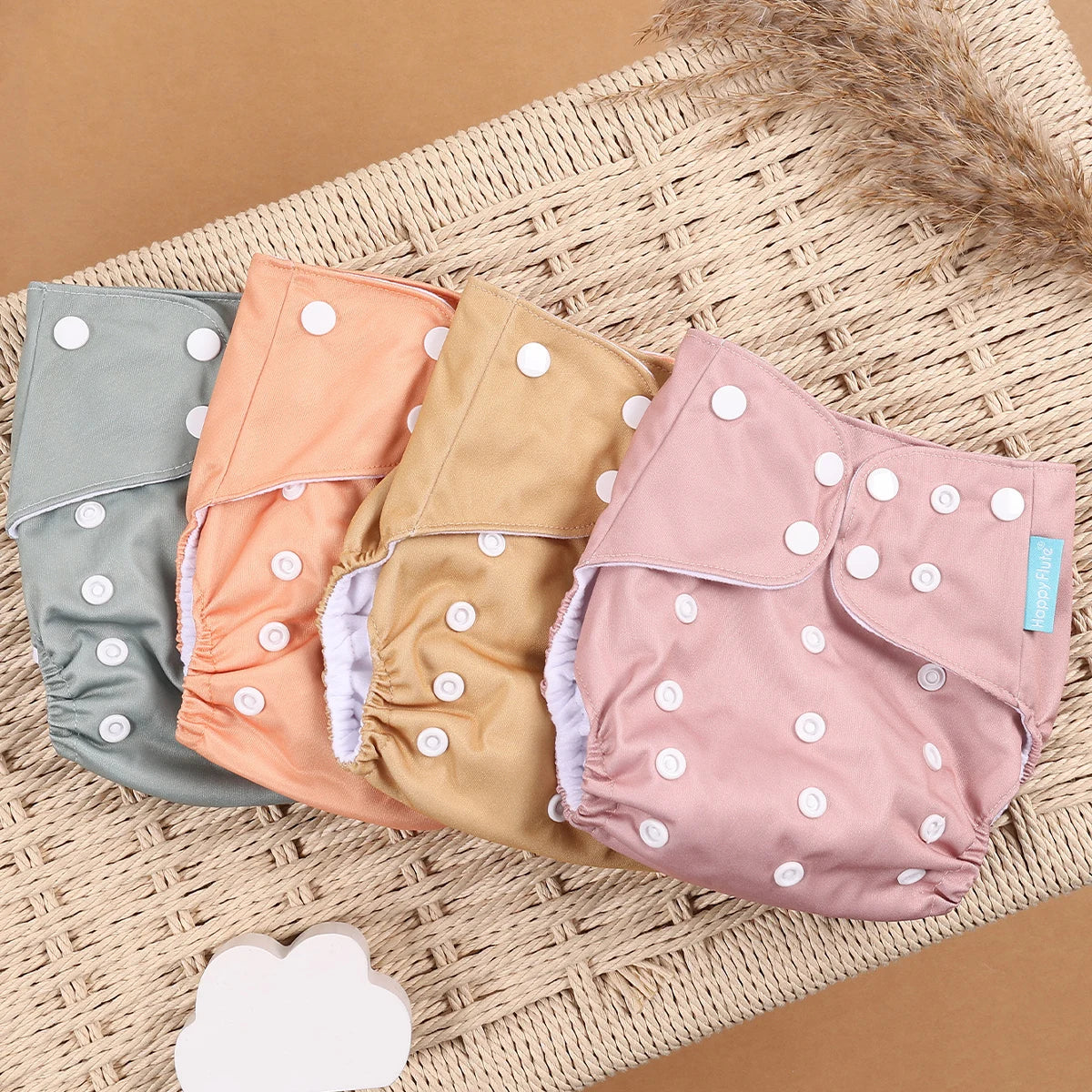 Set of 4 Reusable Nappies