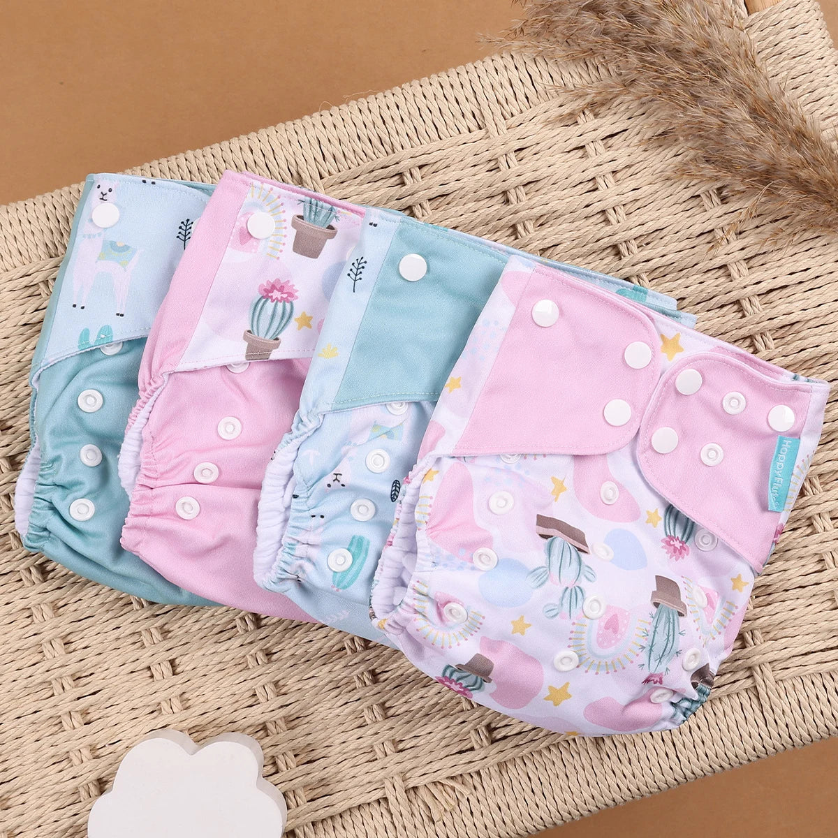 Set of 4 Reusable Nappies