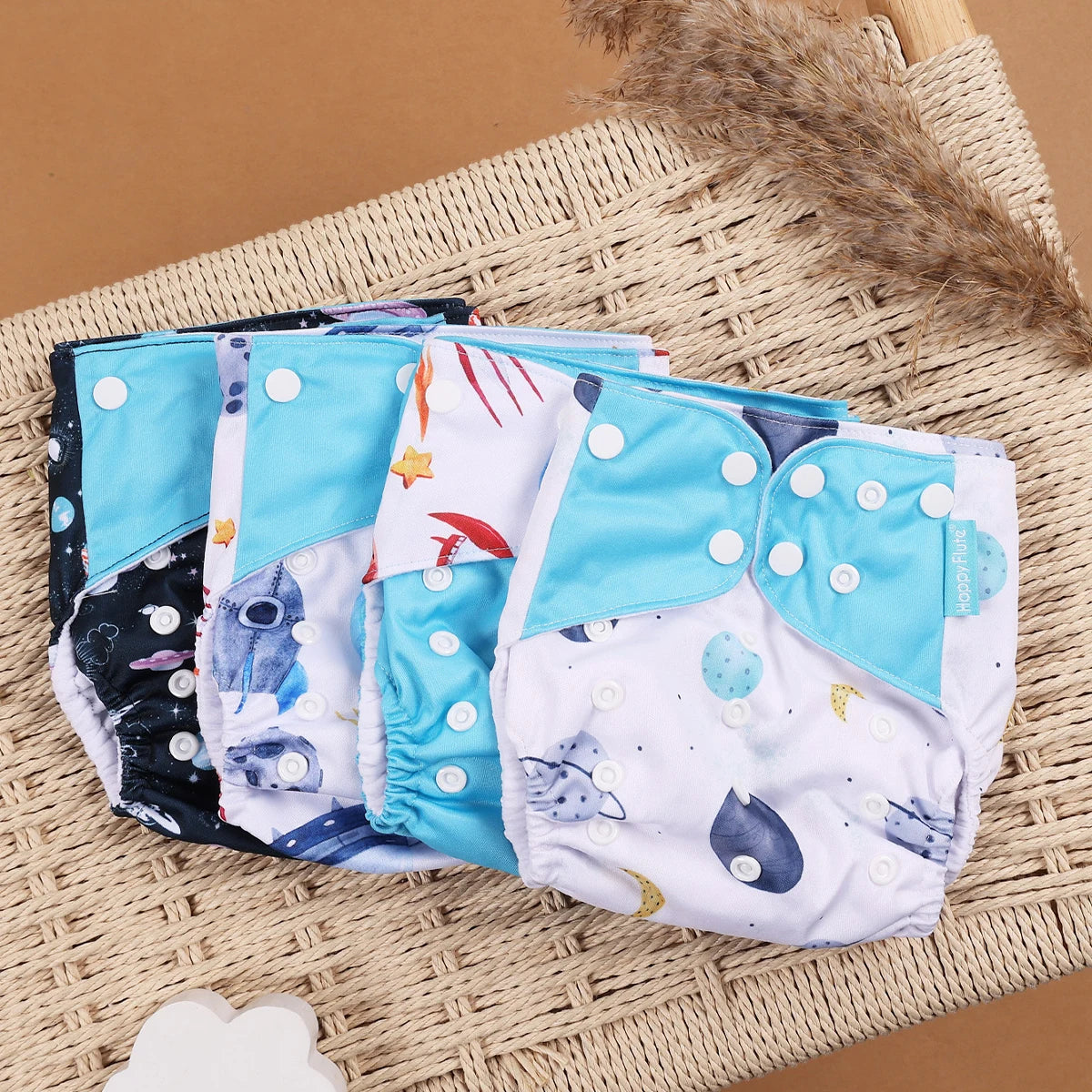 Set of 4 Reusable Nappies