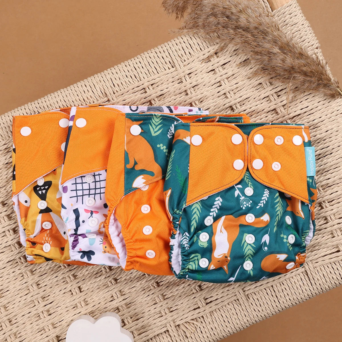 Set of 4 Reusable Nappies