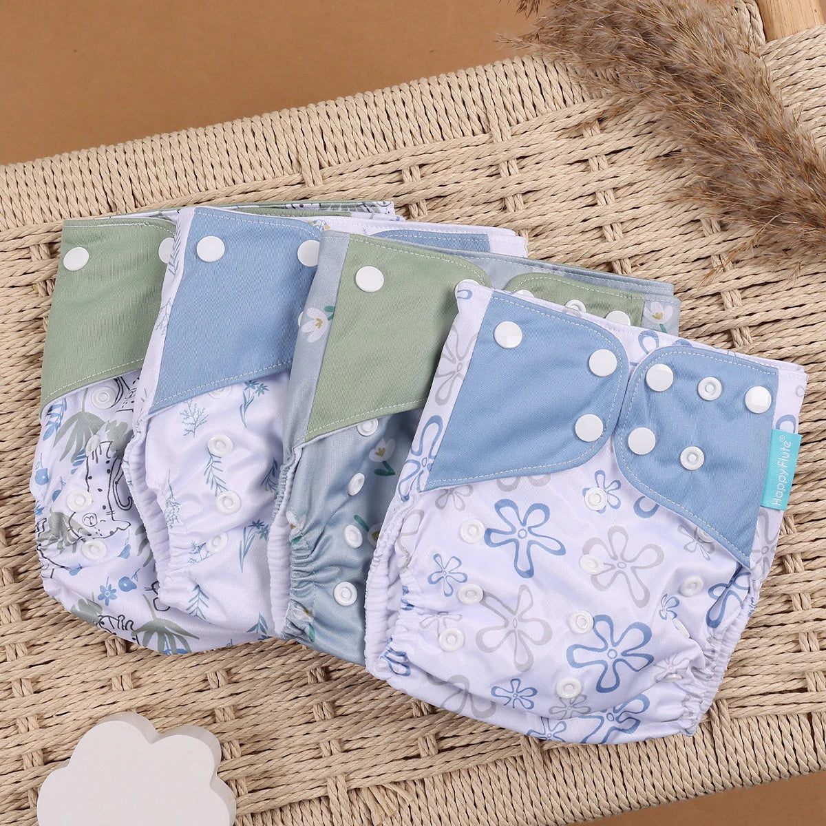Set of 4 Reusable Nappies