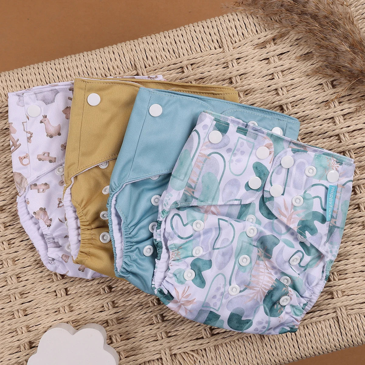 Set of 4 Reusable Nappies