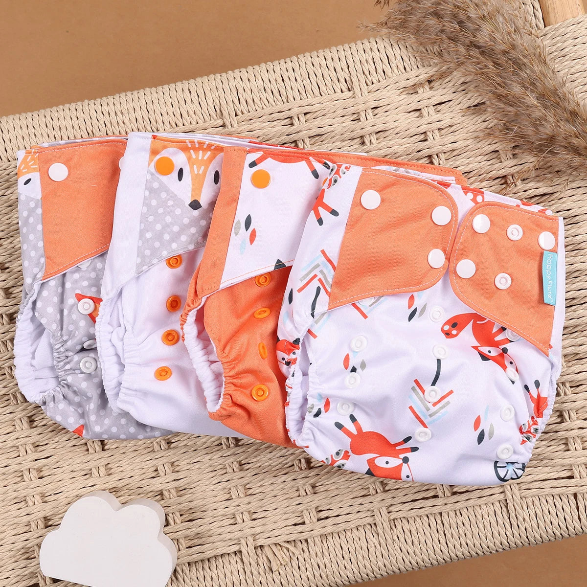 Set of 4 Reusable Nappies