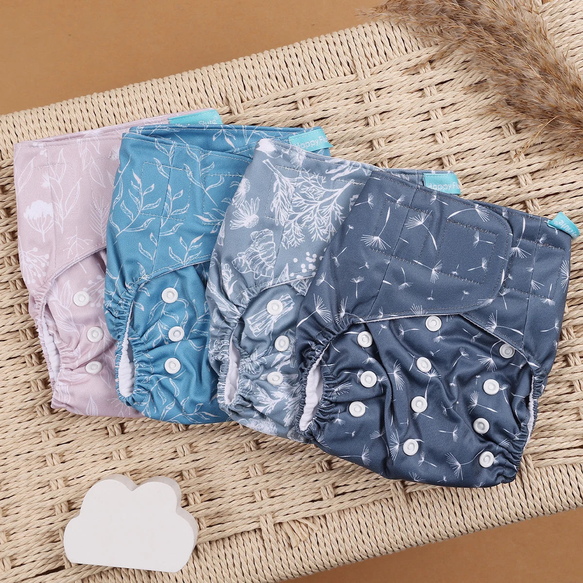 Set of 4 Reusable Nappies