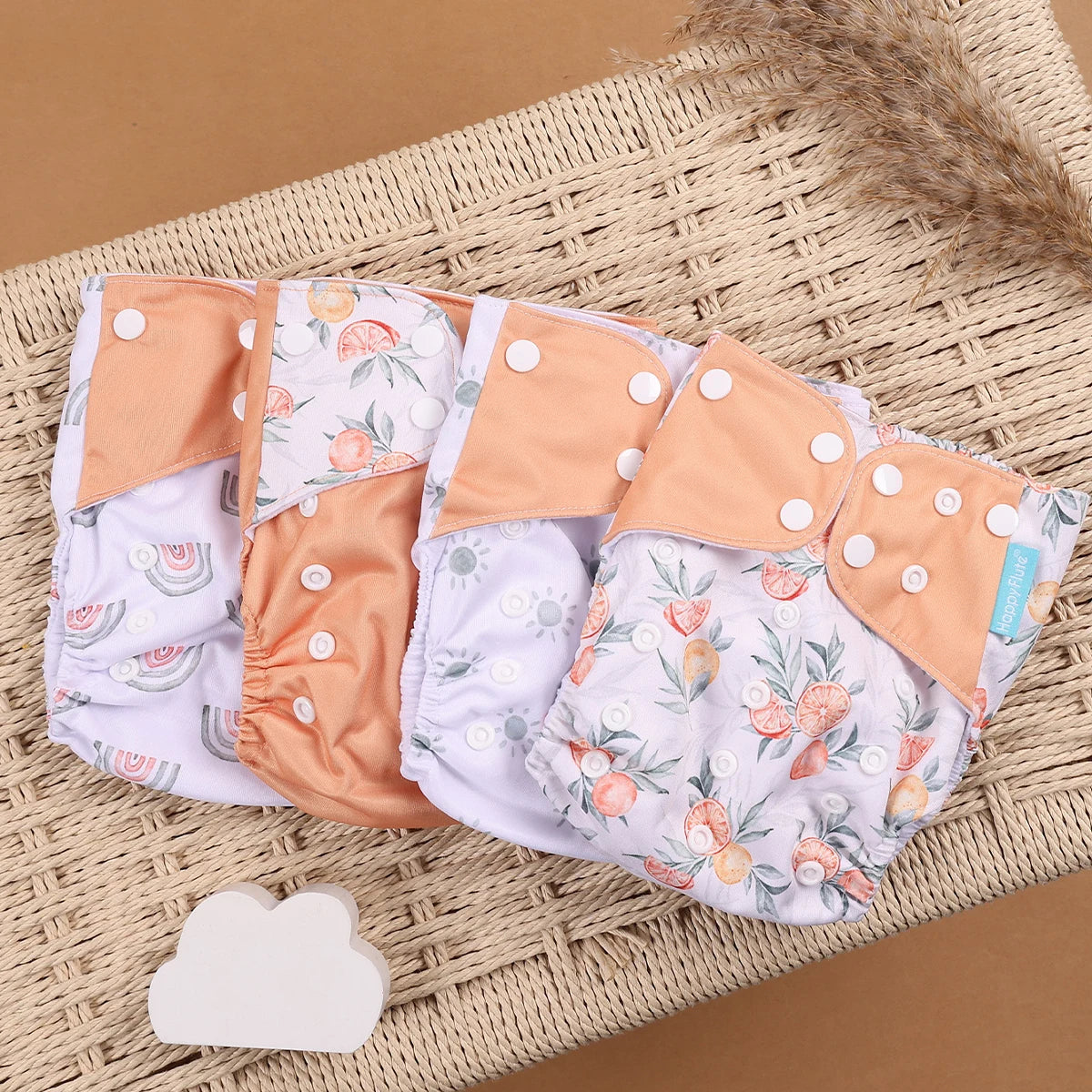 Set of 4 Reusable Nappies