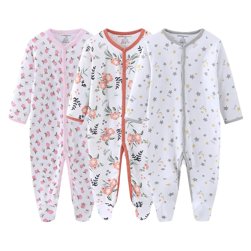 3pcs 100% Cotton Rompers