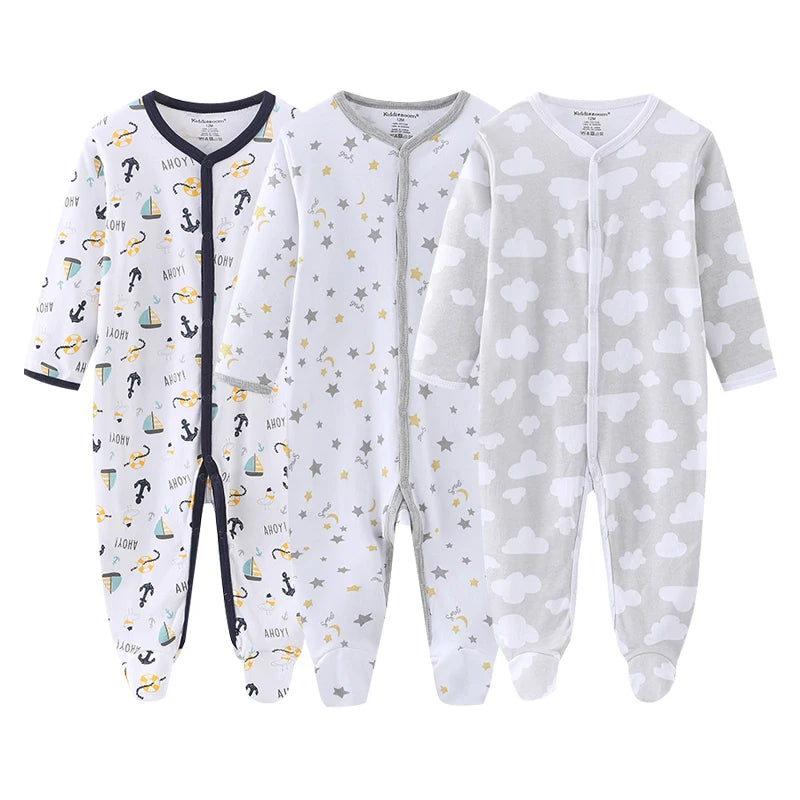 3pcs 100% Cotton Rompers