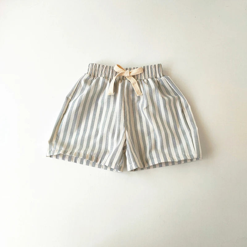 Vintage Linen Cotton Stripe Pants