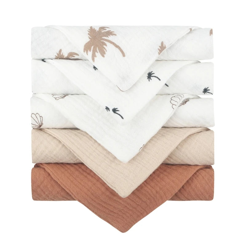 Set Of 5 Linen Cloths (23cm X 23cm)