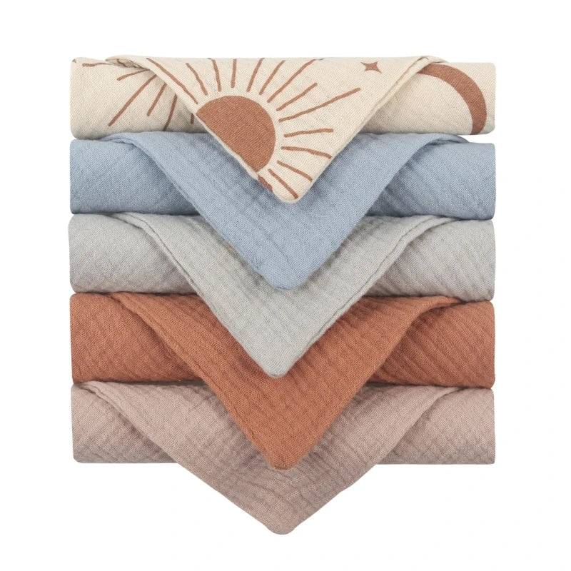 Set Of 5 Linen Cloths (23cm X 23cm)