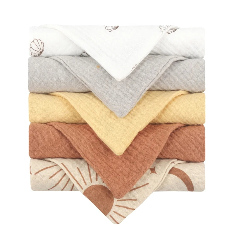 Set Of 5 Linen Cloths (23cm X 23cm)