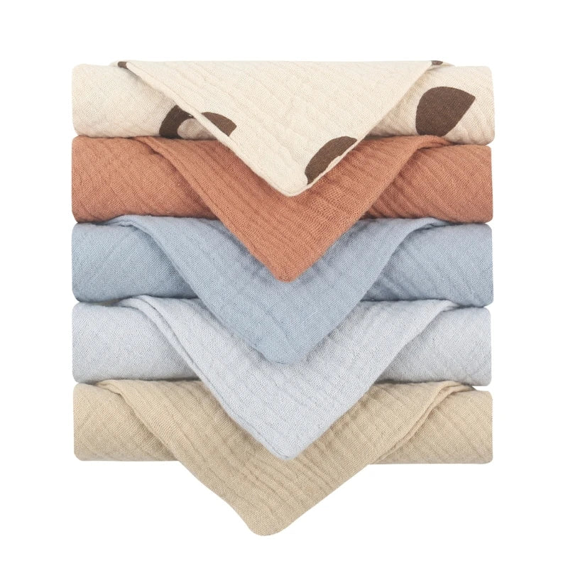 Set Of 5 Linen Cloths (23cm X 23cm)