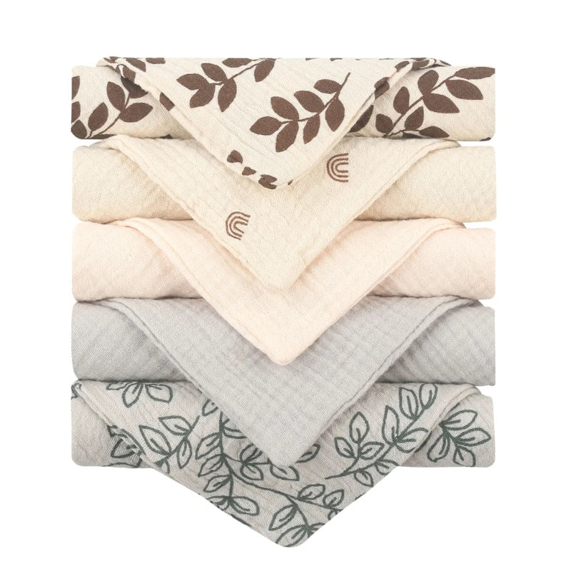 Set Of 5 Linen Cloths (23cm X 23cm)