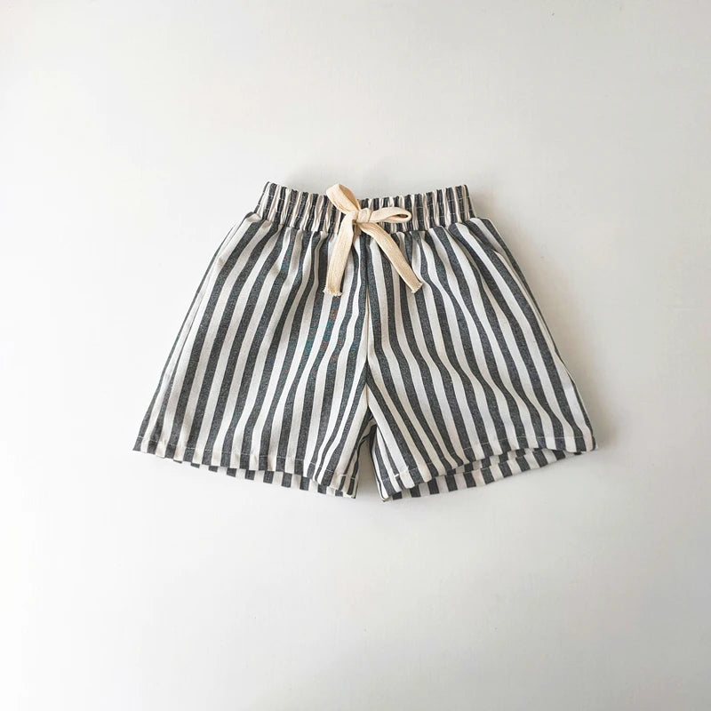 Vintage Linen Cotton Stripe Pants