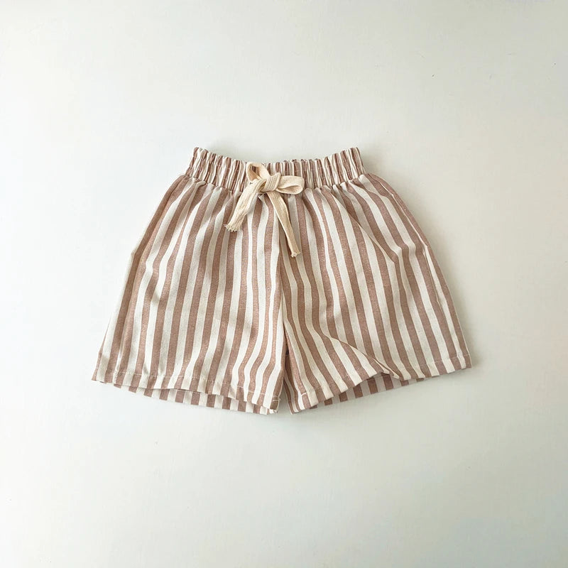 Vintage Linen Cotton Stripe Pants