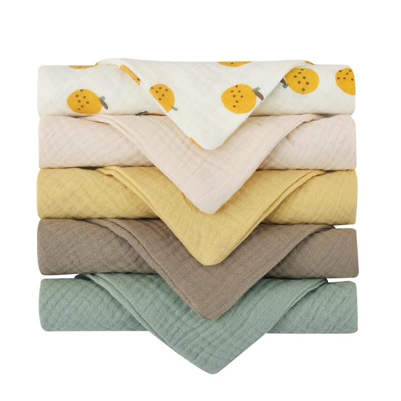 Set Of 5 Linen Cloths (23cm X 23cm)